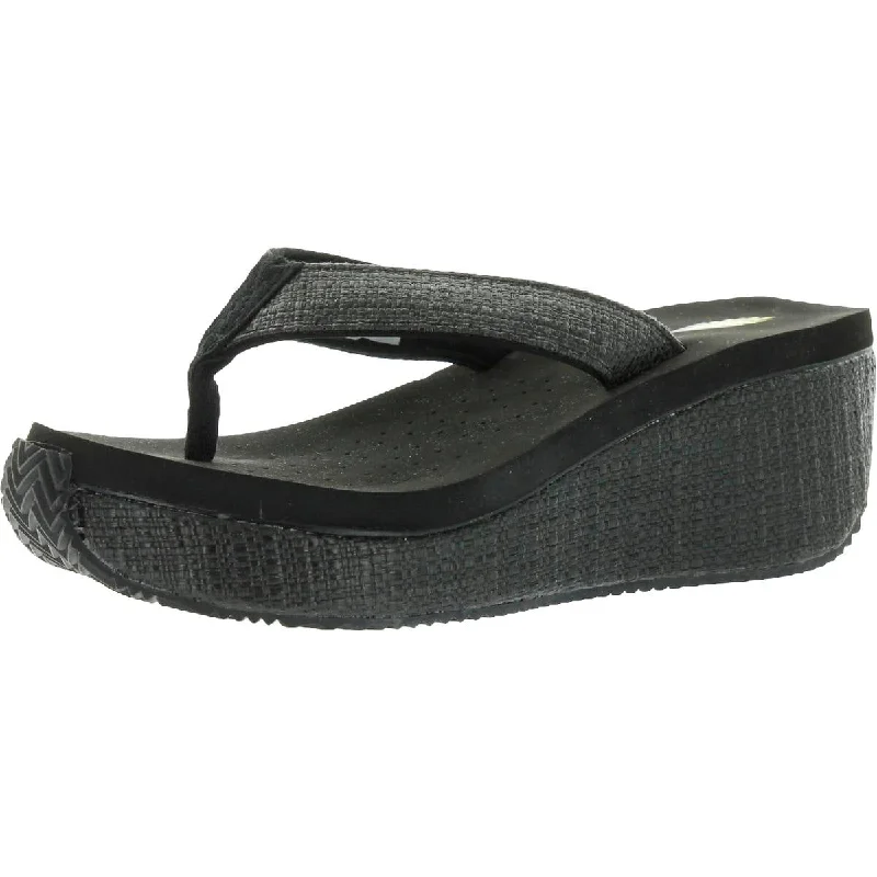Plus Size Women's Wide - Width Platform Sandals in Black for Added Comfort and HeightVolatile Womens Bahama Thong Sandals Flip-Flops Plus Size Women's Wide - Width Platform Sandals in Black for Added Comfort and HeightVolatile Womens Bahama Thong Sandals Flip-Flops