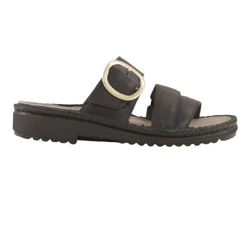 Women's Ankle - Strap Sandals with a Block Heel in Red for a Sophisticated StyleWomen's Frey Slide Sandal In Soft Black Leather Women's Ankle - Strap Sandals with a Block Heel in Red for a Sophisticated StyleWomen's Frey Slide Sandal In Soft Black Leather