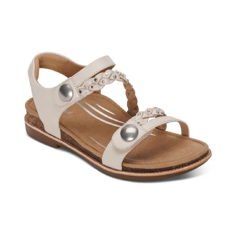 Women's Strappy Gladiator Sandals with Buckle Closures in Tan for a Boho LookWomen's Jenn Quarter Strap Sandal In Ivory Women's Strappy Gladiator Sandals with Buckle Closures in Tan for a Boho LookWomen's Jenn Quarter Strap Sandal In Ivory