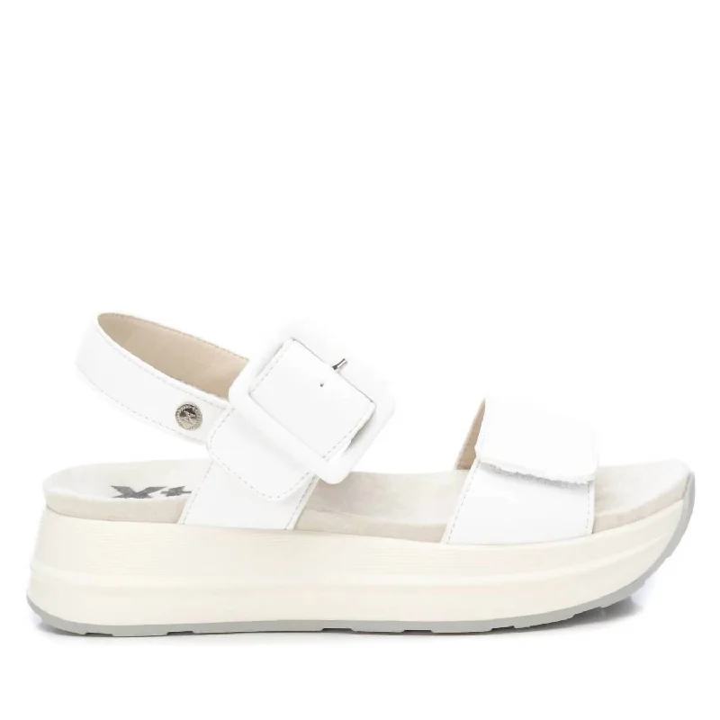 Women's Ankle - Strap Sandals with a Block Heel in Red for a Sophisticated StyleWomen's Platform Sandals In White Women's Ankle - Strap Sandals with a Block Heel in Red for a Sophisticated StyleWomen's Platform Sandals In White