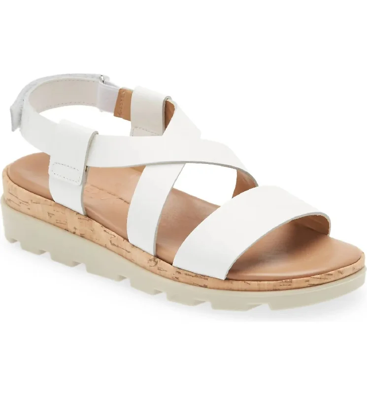 Women's Strappy Gladiator Sandals with Buckle Closures in Tan for a Boho LookWomen's Shea Sandal In White Women's Strappy Gladiator Sandals with Buckle Closures in Tan for a Boho LookWomen's Shea Sandal In White