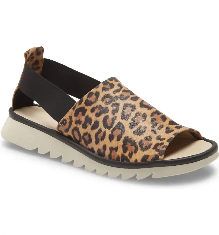 Shock - Absorbing Women's Sandals with a Soft Insole in Black for Active LifestylesWomen's Shore Line Jaguar Leather Platform Sandal In Brown Shock - Absorbing Women's Sandals with a Soft Insole in Black for Active LifestylesWomen's Shore Line Jaguar Leather Platform Sandal In Brown