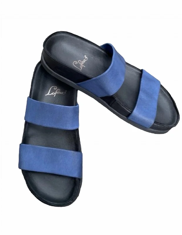 Waterproof Women's Rubber Beach Sandals with Arch Support in Blue for Water ActivitiesWomen's Stretch Leather Sandal In Inky Blue Waterproof Women's Rubber Beach Sandals with Arch Support in Blue for Water ActivitiesWomen's Stretch Leather Sandal In Inky Blue