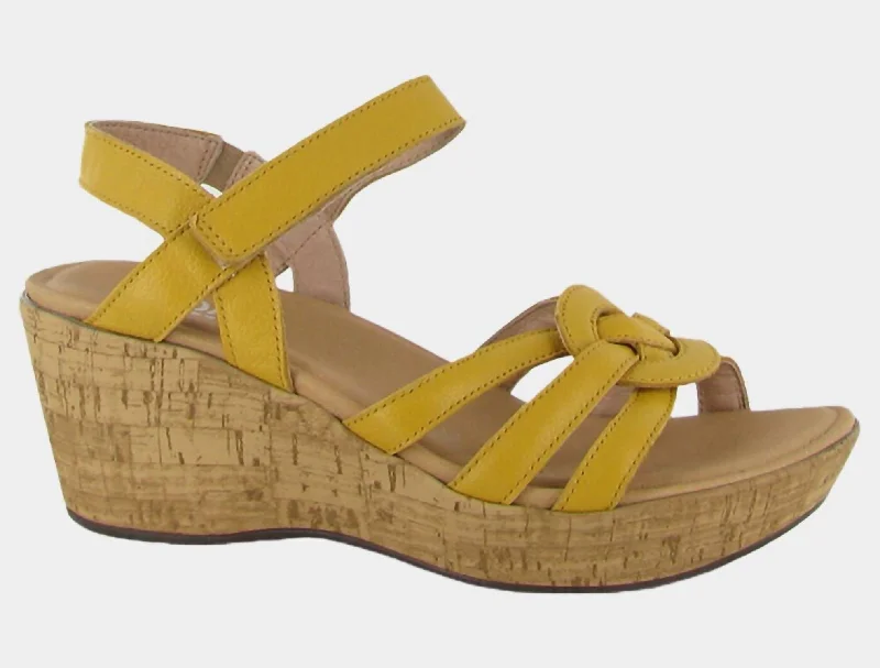 Women's Flat Slide Sandals with a Memory Foam Insole in White for All - Day ComfortWomen's Tropical Wedge Sandal In Marigold Women's Flat Slide Sandals with a Memory Foam Insole in White for All - Day ComfortWomen's Tropical Wedge Sandal In Marigold