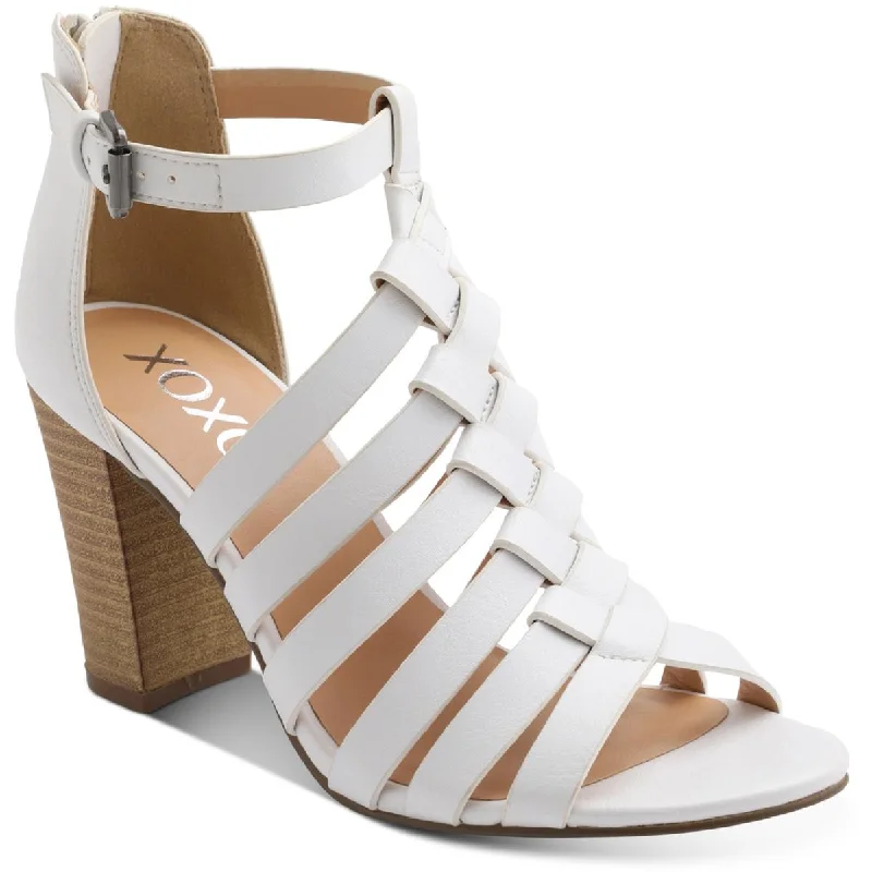Women's Leather - Strapped Sandals with a Braided Detail in Brown for a Rustic AppealXOXO Womens Baxter Faux Leather Strappy Heels Women's Leather - Strapped Sandals with a Braided Detail in Brown for a Rustic AppealXOXO Womens Baxter Faux Leather Strappy Heels