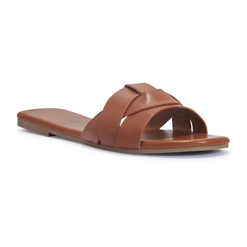 Women's Sandals with a Glitter - Coated Strap in Gold for a Sparkly Summer OutfitWomen's Sandals with a Glitter - Coated Strap in Gold for a Sparkly Summer OutfitZAHRA TAN KNOTTED SLIDERS Women's Sandals with a Glitter - Coated Strap in Gold for a Sparkly Summer OutfitWomen's Sandals with a Glitter - Coated Strap in Gold for a Sparkly Summer OutfitZAHRA TAN KNOTTED SLIDERS