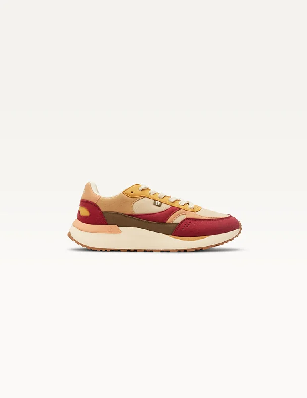 Lace - Up Women's Athletic Sneakers with Shock - Absorbing Midsoles for Intense WorkoutsAnaelle Sneaker in Ecru Peach from Odaje Lace - Up Women's Athletic Sneakers with Shock - Absorbing Midsoles for Intense WorkoutsAnaelle Sneaker in Ecru Peach from Odaje
