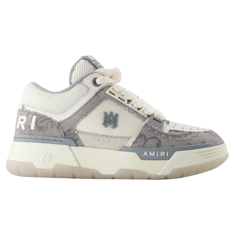 Patterned Print Women's Sneakers in Floral Designs for a Feminine and Fashion - Forward LookBandana Ma-1 Sneakers - Amiri - Leather - Grey Patterned Print Women's Sneakers in Floral Designs for a Feminine and Fashion - Forward LookBandana Ma-1 Sneakers - Amiri - Leather - Grey