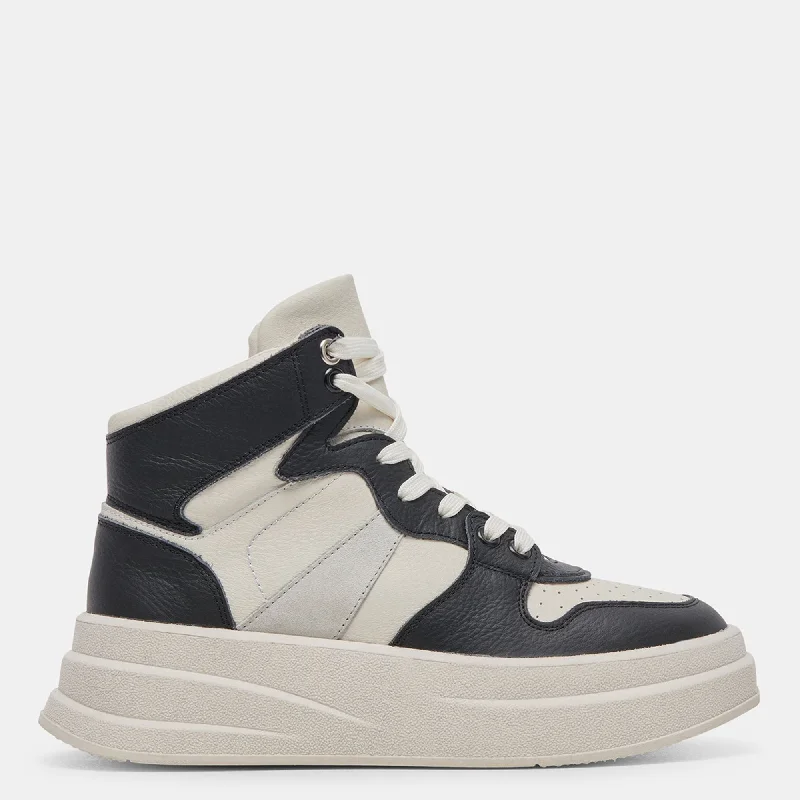 Women's Sneakers with Adjustable Straps for a Customized Fit During High - Impact ExercisesBrax Sneaker White Black Leather Women's Sneakers with Adjustable Straps for a Customized Fit During High - Impact ExercisesBrax Sneaker White Black Leather
