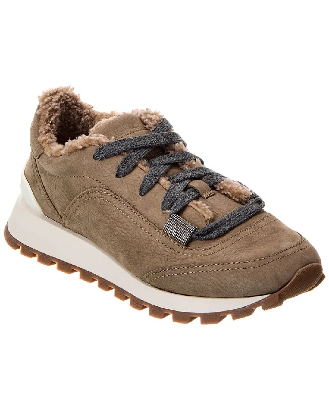 Women's Sneakers with Heel - Stabilizing Technology for Better Balance During RunningBrunello Cucinelli Leather Sneaker Women's Sneakers with Heel - Stabilizing Technology for Better Balance During RunningBrunello Cucinelli Leather Sneaker