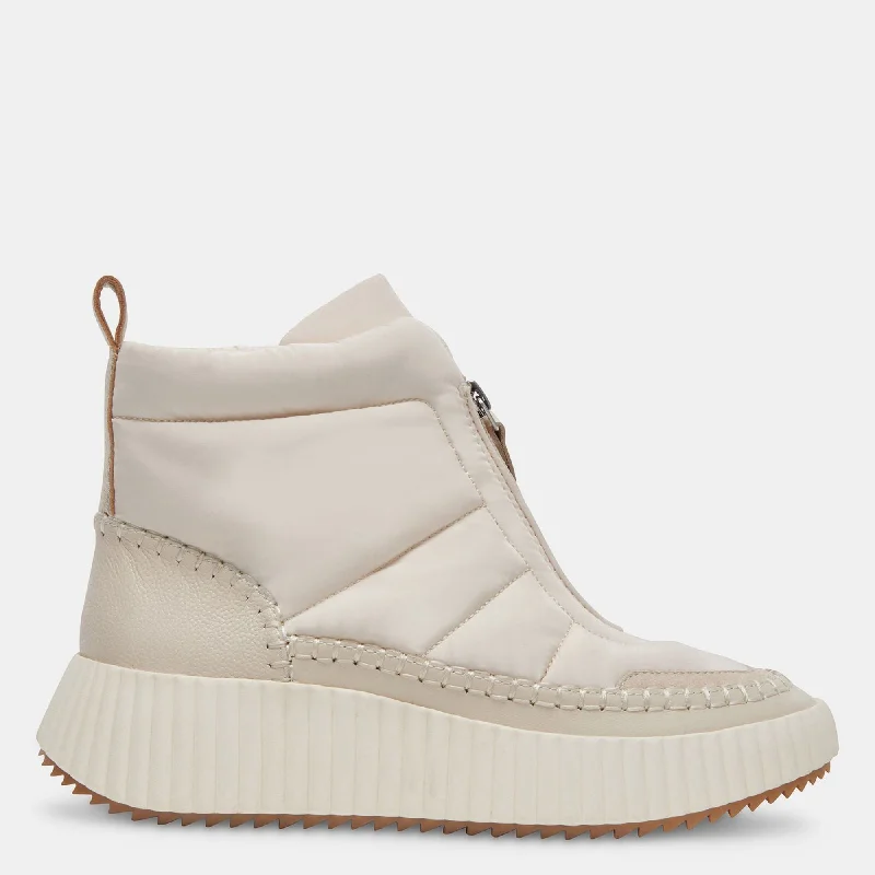 Women's Sneakers with Hidden Wedges for a Subtle Height Boost and Added StyleDEVLIN SNEAKERS IVORY NYLON Women's Sneakers with Hidden Wedges for a Subtle Height Boost and Added StyleDEVLIN SNEAKERS IVORY NYLON