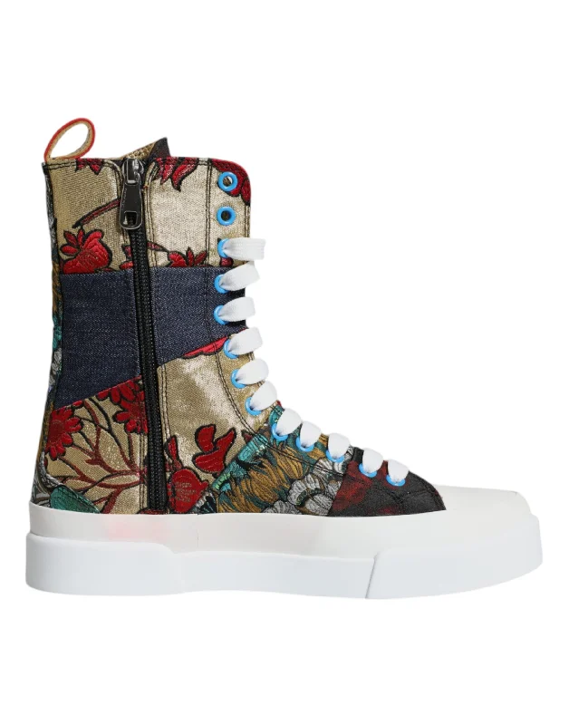 Retro - Style Women's Sneakers in Pastel Colors for a Nostalgic and Fashionable VibeDolce & Gabbana multi Patchwork Logo High Top Sneakers Women's Shoes (Pre-Owned) Retro - Style Women's Sneakers in Pastel Colors for a Nostalgic and Fashionable VibeDolce & Gabbana multi Patchwork Logo High Top Sneakers Women's Shoes (Pre-Owned)