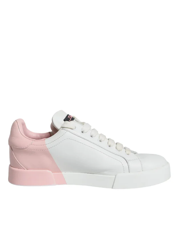 Chunky - Sole Women's Platform Sneakers in White for a Trendy Street Style LookDolce & Gabbana pink Portofino Low Top Sneakers Women's Shoes (Pre-Owned) Chunky - Sole Women's Platform Sneakers in White for a Trendy Street Style LookDolce & Gabbana pink Portofino Low Top Sneakers Women's Shoes (Pre-Owned)