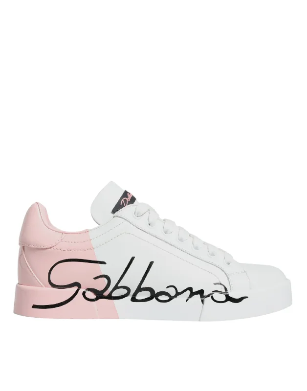 High - Top Women's Leather Sneakers in Black for a Stylish and Durable OptionDolce & Gabbana pink Portofino Low Top Sneakers Women's Shoes (Pre-Owned) High - Top Women's Leather Sneakers in Black for a Stylish and Durable OptionDolce & Gabbana pink Portofino Low Top Sneakers Women's Shoes (Pre-Owned)