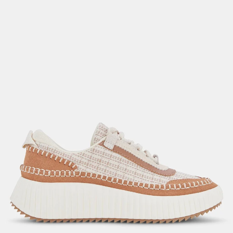 Women's Sneakers with Adjustable Straps for a Customized Fit During High - Impact ExercisesDOLEN SNEAKERS BROWN MULTI WOVEN Women's Sneakers with Adjustable Straps for a Customized Fit During High - Impact ExercisesDOLEN SNEAKERS BROWN MULTI WOVEN
