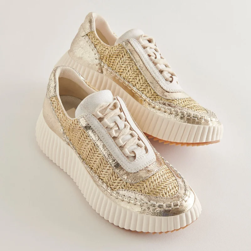 Women's Sneakers with Heel - Stabilizing Technology for Better Balance During RunningDolen Sneakers Gold Knit Women's Sneakers with Heel - Stabilizing Technology for Better Balance During RunningDolen Sneakers Gold Knit
