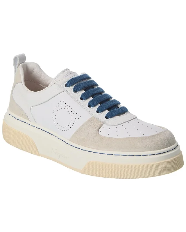 Women's Sneakers with Hidden Wedges for a Subtle Height Boost and Added StyleFerragamo Cassina Lo Leather & Suede Sneaker Women's Sneakers with Hidden Wedges for a Subtle Height Boost and Added StyleFerragamo Cassina Lo Leather & Suede Sneaker