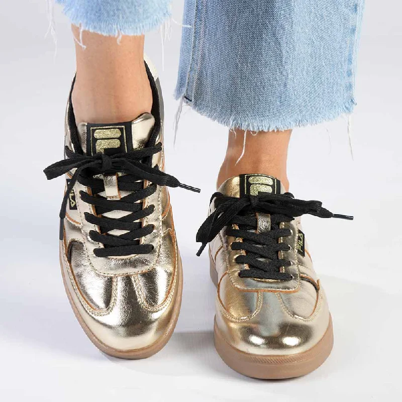 Patterned Print Women's Sneakers in Floral Designs for a Feminine and Fashion - Forward LookFILA Cassie Sneaker - Gold/Gum Patterned Print Women's Sneakers in Floral Designs for a Feminine and Fashion - Forward LookFILA Cassie Sneaker - Gold/Gum
