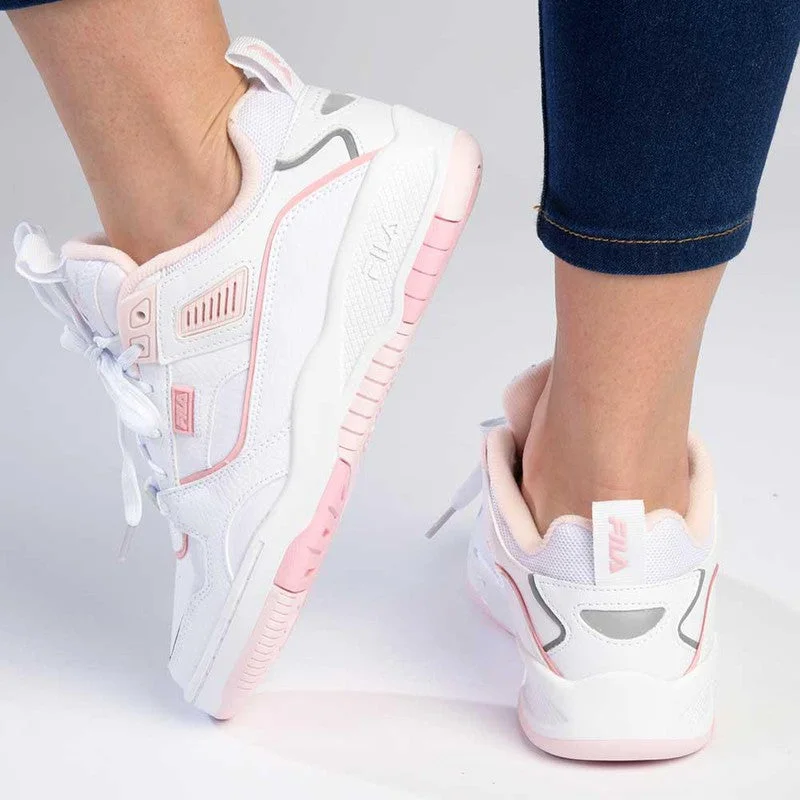 Wide - Width Women's Sneakers for Comfortable Fit for Those with Wider FeetFILA Corda Sneaker - White/Primrose/Whisper White Wide - Width Women's Sneakers for Comfortable Fit for Those with Wider FeetFILA Corda Sneaker - White/Primrose/Whisper White