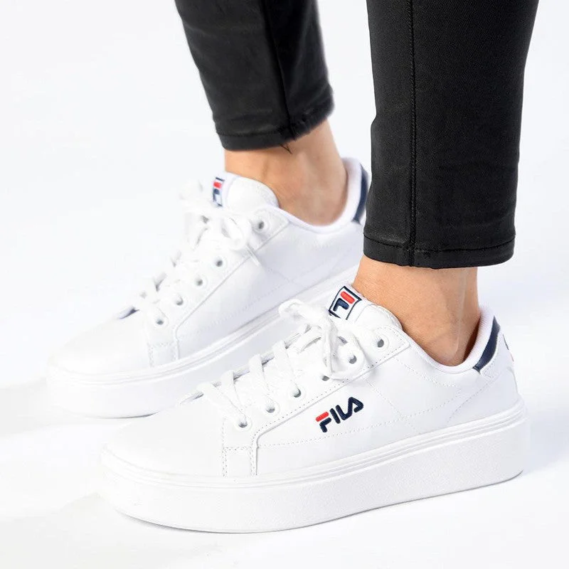 Slip - On Women's Canvas Sneakers in Navy for Easy and Effortless WearFILA Plumpy Ladies Sneaker - White / Red /Navy Slip - On Women's Canvas Sneakers in Navy for Easy and Effortless WearFILA Plumpy Ladies Sneaker - White / Red /Navy