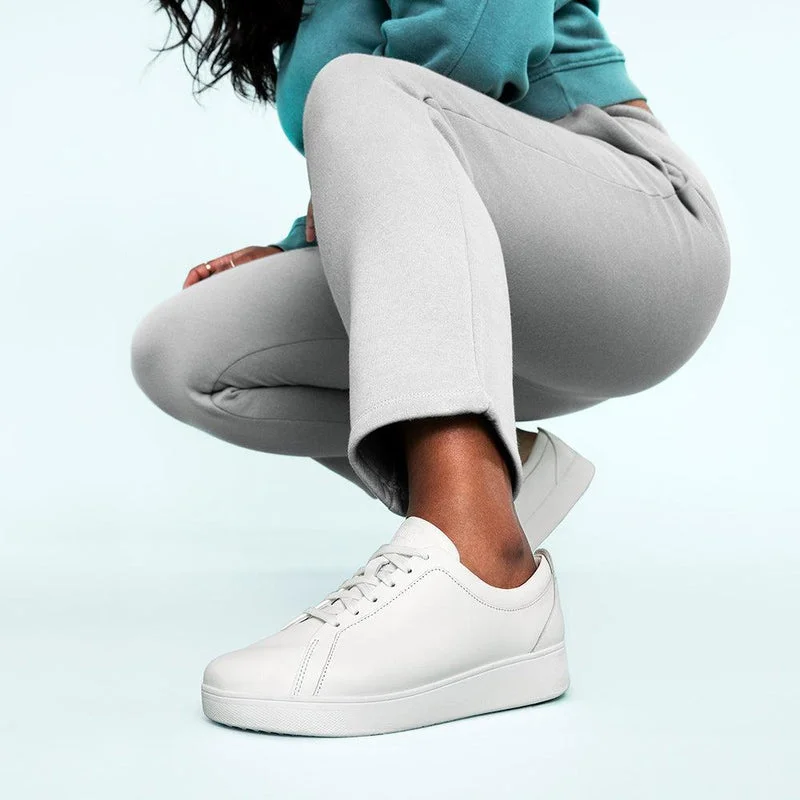 Low - Top Women's Tennis Sneakers in Bright Neon for a Pop of Color on the CourtFit Flop Rally Leather Sneaker - White Low - Top Women's Tennis Sneakers in Bright Neon for a Pop of Color on the CourtFit Flop Rally Leather Sneaker - White