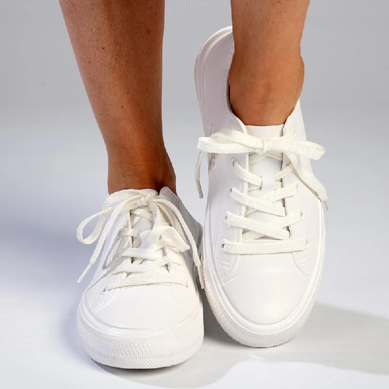 Low - Top Women's Tennis Sneakers in Bright Neon for a Pop of Color on the CourtHolster Connie Basic Sneaker - White Low - Top Women's Tennis Sneakers in Bright Neon for a Pop of Color on the CourtHolster Connie Basic Sneaker - White