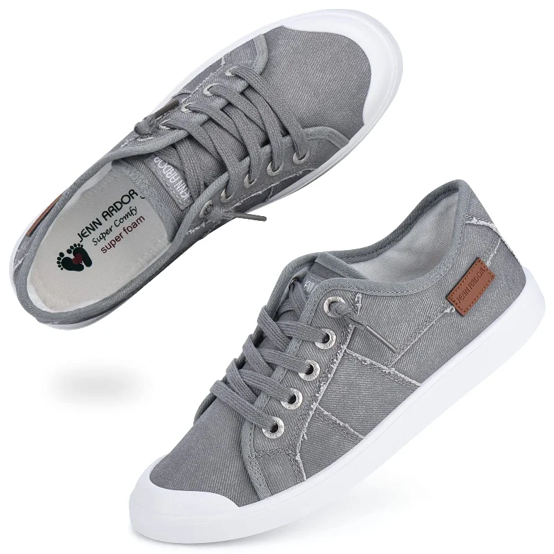 Women's Sneakers with Heel - Stabilizing Technology for Better Balance During RunningJENN ARDOR Women's Fixed Lace-Up Sneakers Women's Sneakers with Heel - Stabilizing Technology for Better Balance During RunningJENN ARDOR Women's Fixed Lace-Up Sneakers