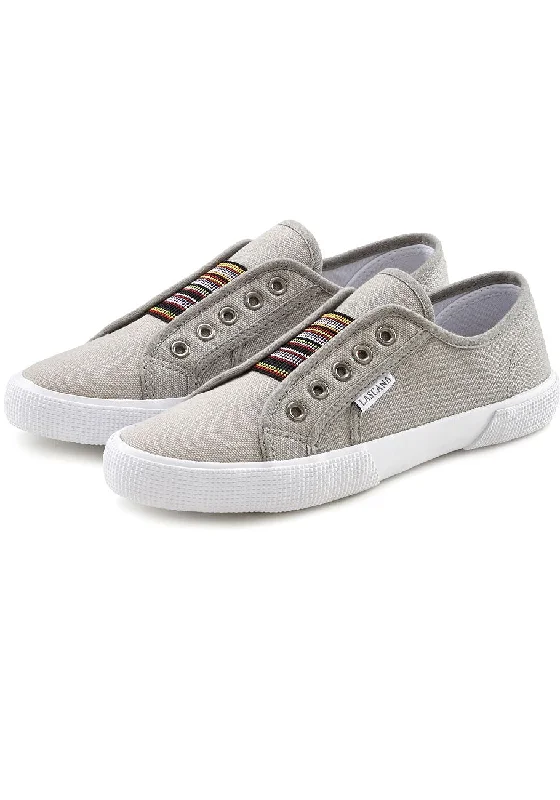 High - Top Women's Leather Sneakers in Black for a Stylish and Durable OptionLASCANA Women's Slip On Sneakers High - Top Women's Leather Sneakers in Black for a Stylish and Durable OptionLASCANA Women's Slip On Sneakers