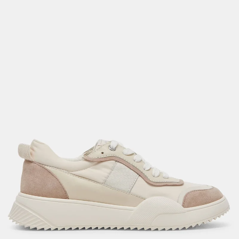 Low - Top Women's Tennis Sneakers in Bright Neon for a Pop of Color on the CourtLAVINE SNEAKERS IVORY MULTI NYLON Low - Top Women's Tennis Sneakers in Bright Neon for a Pop of Color on the CourtLAVINE SNEAKERS IVORY MULTI NYLON