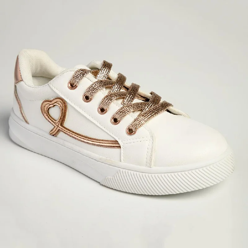 Women's Sneakers with Memory Foam Insoles for Exceptional Cushioning and ComfortMadison Girls Side Floral Sneaker - White/Gold Women's Sneakers with Memory Foam Insoles for Exceptional Cushioning and ComfortMadison Girls Side Floral Sneaker - White/Gold
