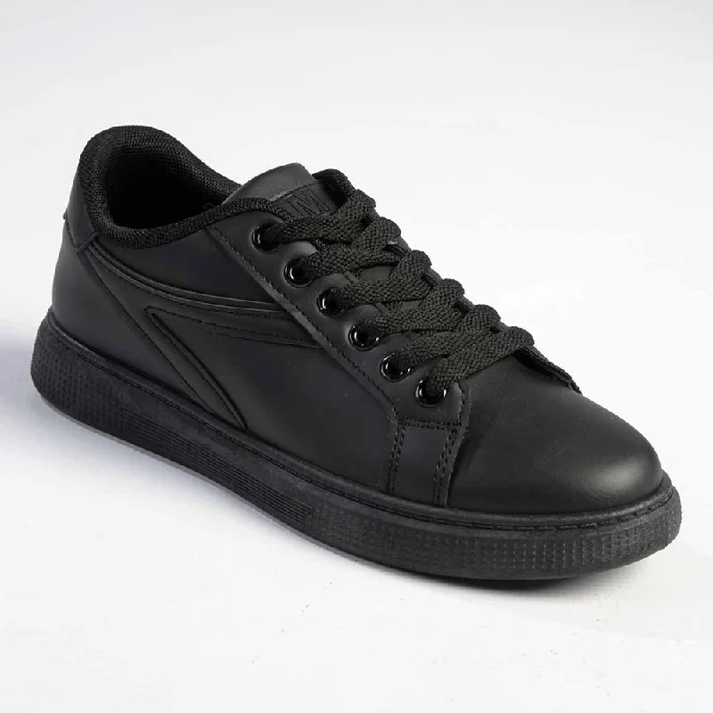 Water - Resistant Women's Hiking Sneakers with Traction Outsoles for Outdoor AdventuresMadison Lace-Up Fashion Sneaker - Black Mono Water - Resistant Women's Hiking Sneakers with Traction Outsoles for Outdoor AdventuresMadison Lace-Up Fashion Sneaker - Black Mono