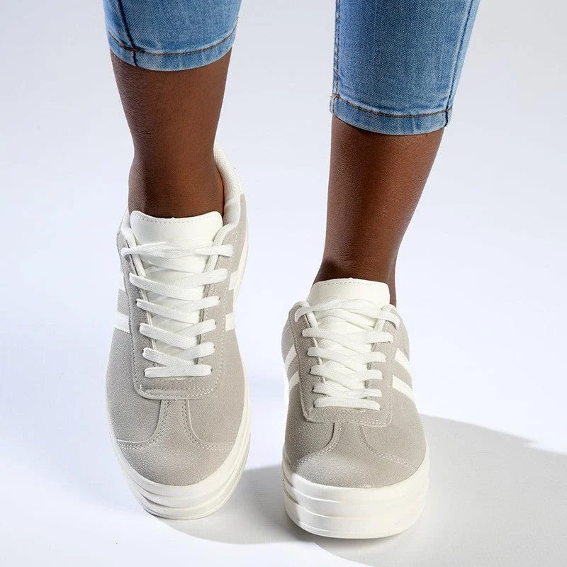 High - Top Women's Leather Sneakers in Black for a Stylish and Durable OptionMadison Platform Fashion Sneaker - Grey High - Top Women's Leather Sneakers in Black for a Stylish and Durable OptionMadison Platform Fashion Sneaker - Grey