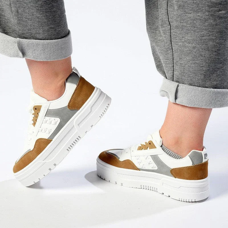 Women's Sneakers with Memory Foam Insoles for Exceptional Cushioning and ComfortPierre Cardin Le Chat Lace Up Sneaker - White Multi Women's Sneakers with Memory Foam Insoles for Exceptional Cushioning and ComfortPierre Cardin Le Chat Lace Up Sneaker - White Multi