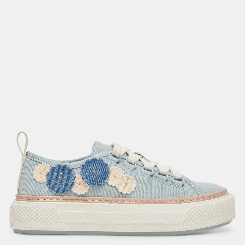 Sparkly Rhinestone - Embellished Women's Sneakers for a Glamorous and Eye - Catching LookRobbin Sneakers Light Blue Denim Sparkly Rhinestone - Embellished Women's Sneakers for a Glamorous and Eye - Catching LookRobbin Sneakers Light Blue Denim