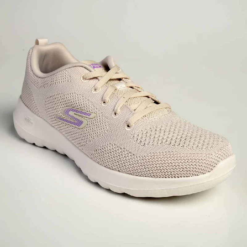 Chunky - Sole Women's Platform Sneakers in White for a Trendy Street Style LookSkechers Go Walk Joy Lace Up Sneaker - Natural Purple Chunky - Sole Women's Platform Sneakers in White for a Trendy Street Style LookSkechers Go Walk Joy Lace Up Sneaker - Natural Purple