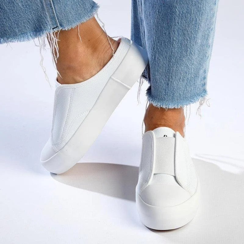 Women's Sneakers with Adjustable Straps for a Customized Fit During High - Impact ExercisesSoft Style By Hush Puppies Forbi Sneaker - White Women's Sneakers with Adjustable Straps for a Customized Fit During High - Impact ExercisesSoft Style By Hush Puppies Forbi Sneaker - White