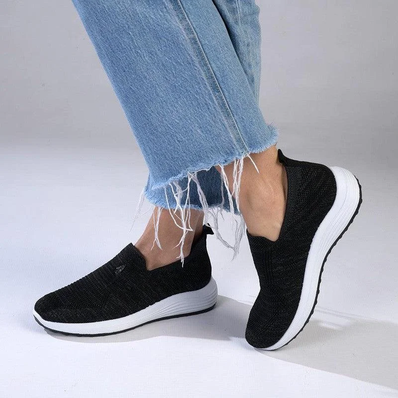 Foldable Women's Travel Sneakers for Compact Storage in LuggageSoft Style By Hush Puppies Holden Mélange Sneaker - Charcoal Foldable Women's Travel Sneakers for Compact Storage in LuggageSoft Style By Hush Puppies Holden Mélange Sneaker - Charcoal