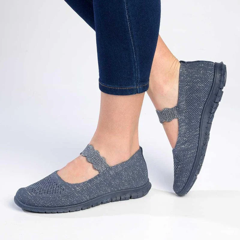 Foldable Women's Travel Sneakers for Compact Storage in LuggageSoft Style by Hush Puppies Nan MJ Sneaker - Blue Foldable Women's Travel Sneakers for Compact Storage in LuggageSoft Style by Hush Puppies Nan MJ Sneaker - Blue