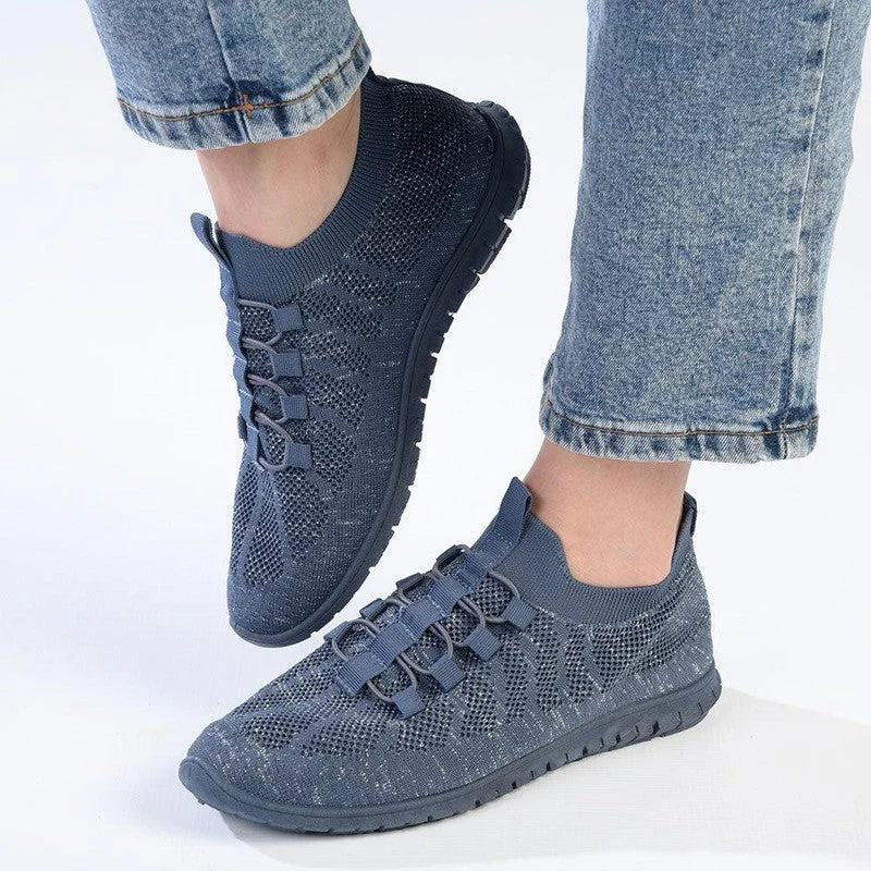Slip - On Women's Canvas Sneakers in Navy for Easy and Effortless WearSoft Style by Hush Puppies Nansia Fashion Sneaker - Denim Blue Slip - On Women's Canvas Sneakers in Navy for Easy and Effortless WearSoft Style by Hush Puppies Nansia Fashion Sneaker - Denim Blue