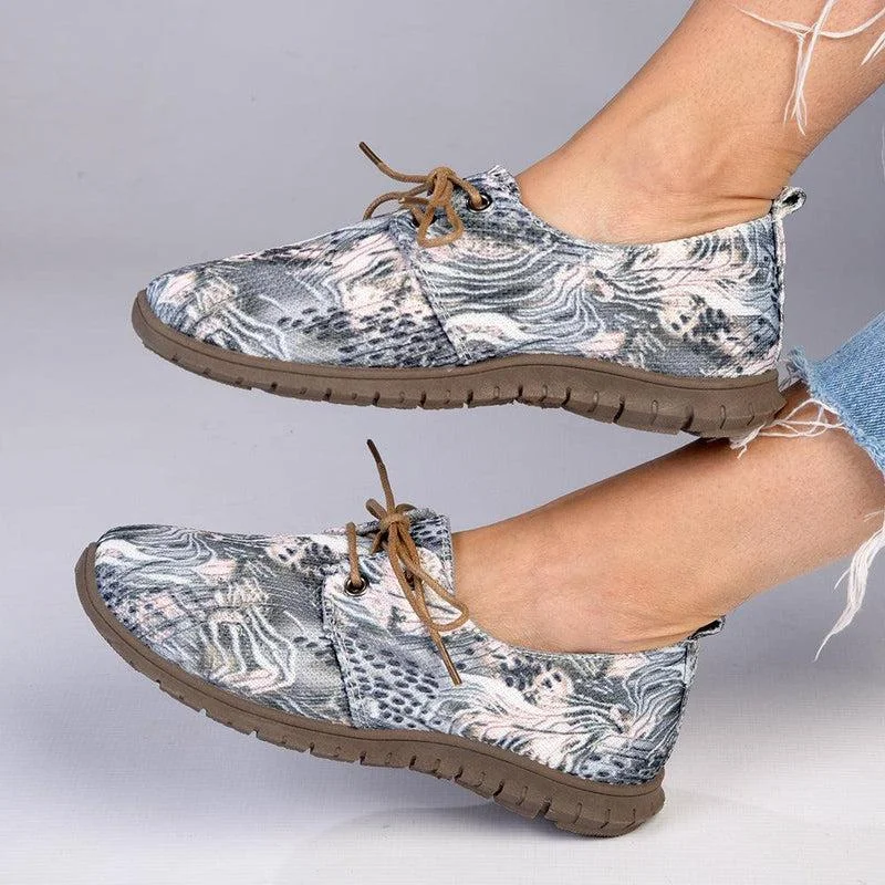 Lightweight Knit Women's Sneakers with Arch Support for All - Day ComfortSoft Style by Hush Puppies Narissa Slip-On Floral Sneaker - Grey Lightweight Knit Women's Sneakers with Arch Support for All - Day ComfortSoft Style by Hush Puppies Narissa Slip-On Floral Sneaker - Grey