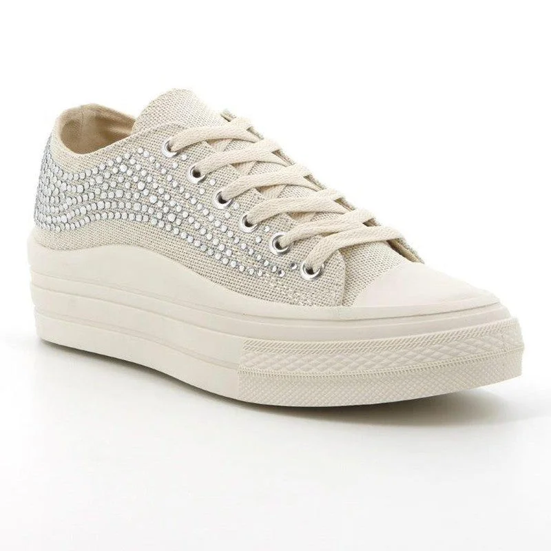 Sparkly Rhinestone - Embellished Women's Sneakers for a Glamorous and Eye - Catching LookSoft Style by Hush Puppies Selina Sneaker - Khaki Sparkly Rhinestone - Embellished Women's Sneakers for a Glamorous and Eye - Catching LookSoft Style by Hush Puppies Selina Sneaker - Khaki