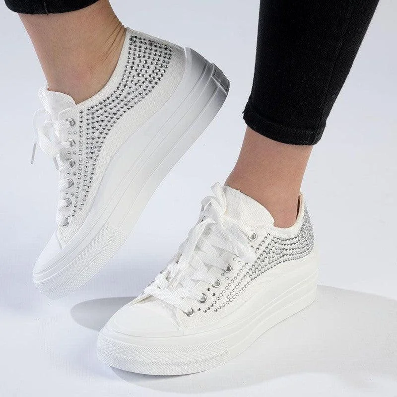 Breathable Mesh Women's Running Sneakers with Reflective Trim for Nighttime JoggingSoft Style by Hush Puppies Selina Sneaker - White Breathable Mesh Women's Running Sneakers with Reflective Trim for Nighttime JoggingSoft Style by Hush Puppies Selina Sneaker - White