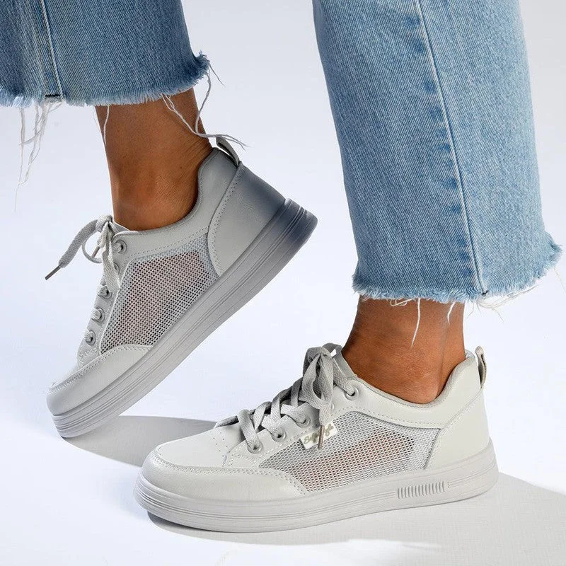 Wide - Width Women's Sneakers for Comfortable Fit for Those with Wider FeetSoft Style by Hush Puppies Tavita Sneaker - Grey Wide - Width Women's Sneakers for Comfortable Fit for Those with Wider FeetSoft Style by Hush Puppies Tavita Sneaker - Grey