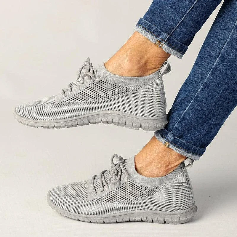 Wide - Width Women's Sneakers for Comfortable Fit for Those with Wider FeetSoft style by Hush Puppy Nansen Sneaker - Grey Wide - Width Women's Sneakers for Comfortable Fit for Those with Wider FeetSoft style by Hush Puppy Nansen Sneaker - Grey
