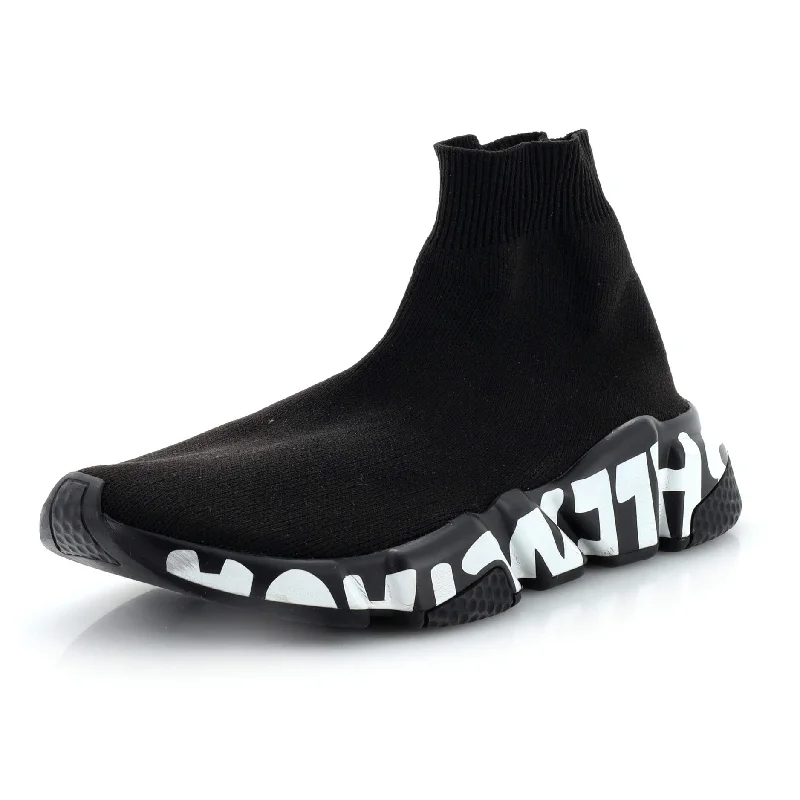Women's Sneakers with Adjustable Straps for a Customized Fit During High - Impact ExercisesSpeed Graffiti Sneakers Technical Knit Women's Sneakers with Adjustable Straps for a Customized Fit During High - Impact ExercisesSpeed Graffiti Sneakers Technical Knit