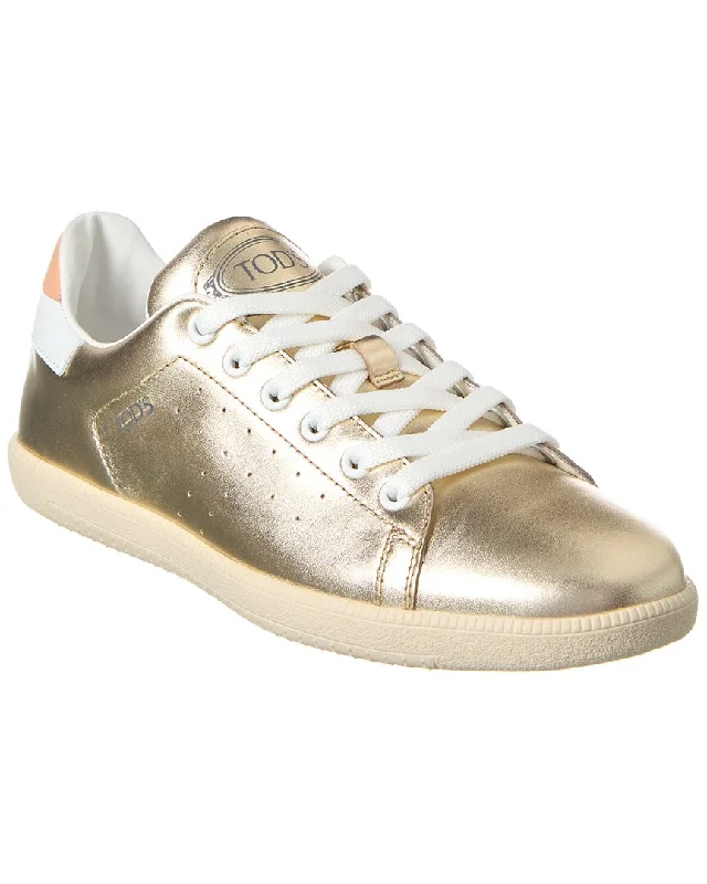 Low - Top Women's Tennis Sneakers in Bright Neon for a Pop of Color on the CourtTOD’s Logo Leather Sneaker Low - Top Women's Tennis Sneakers in Bright Neon for a Pop of Color on the CourtTOD’s Logo Leather Sneaker