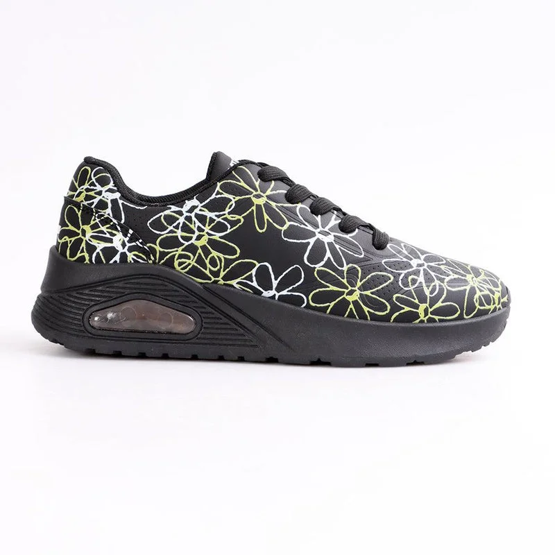 Chunky - Sole Women's Platform Sneakers in White for a Trendy Street Style LookTom Tom Rally 3 Floral Sneaker - Black Multi Chunky - Sole Women's Platform Sneakers in White for a Trendy Street Style LookTom Tom Rally 3 Floral Sneaker - Black Multi