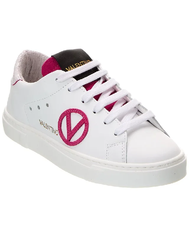 Foldable Women's Travel Sneakers for Compact Storage in LuggageValentino by Mario Valentino Laura Leather Sneaker