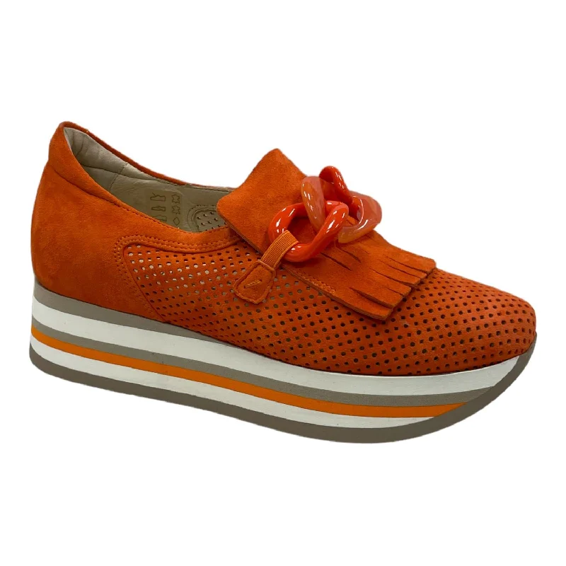Foldable Women's Travel Sneakers for Compact Storage in LuggageWomen's Carly Sneaker In Mandarin Foldable Women's Travel Sneakers for Compact Storage in LuggageWomen's Carly Sneaker In Mandarin