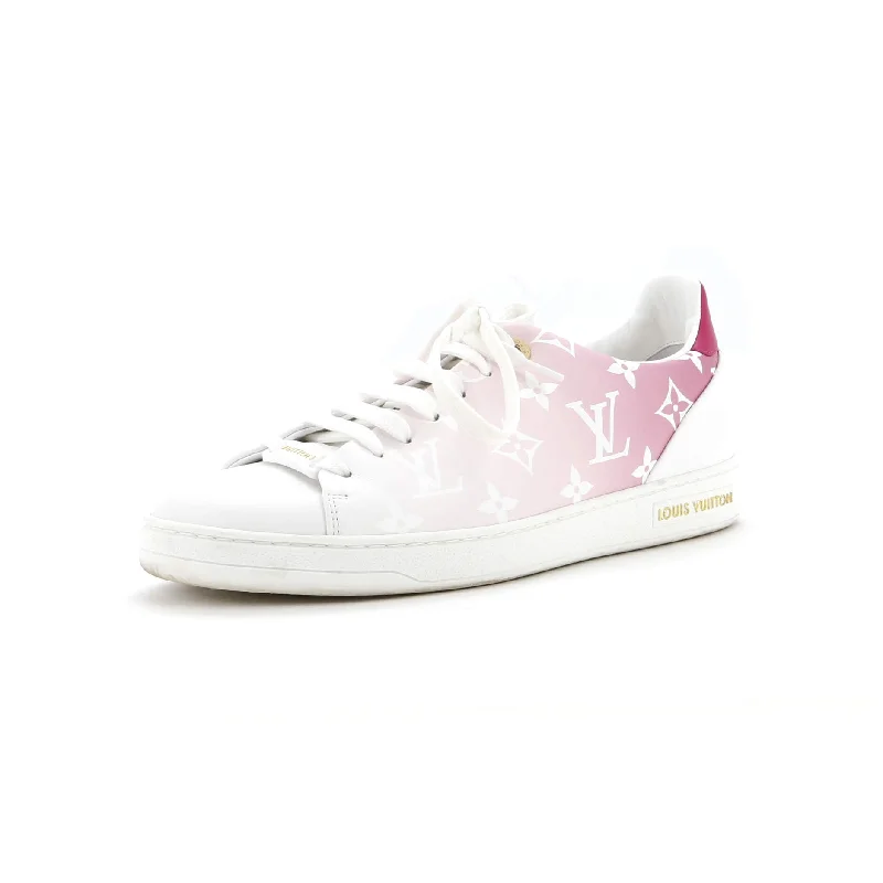 Women's Sneakers with Hidden Wedges for a Subtle Height Boost and Added StyleWomen's FrontRow Sneakers Gradient Monogram Printed Leather Women's Sneakers with Hidden Wedges for a Subtle Height Boost and Added StyleWomen's FrontRow Sneakers Gradient Monogram Printed Leather